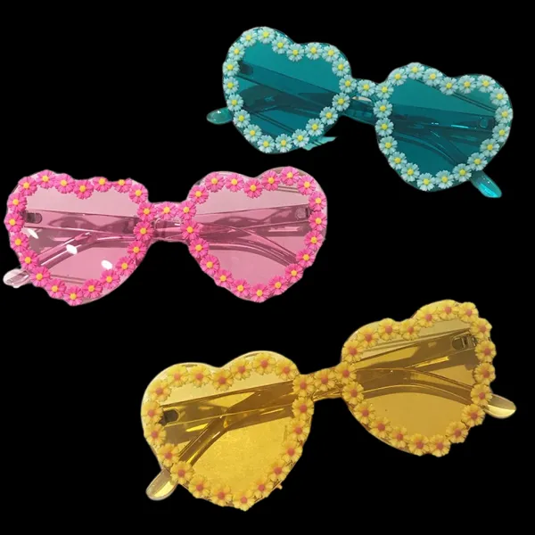Sunglasses*Boogzel Clothing Daisy Heart Sunglasses