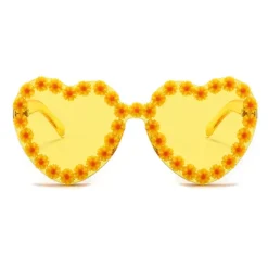 Sunglasses*Boogzel Clothing Daisy Heart Sunglasses