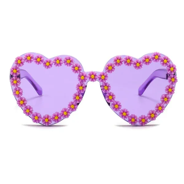 Sunglasses*Boogzel Clothing Daisy Heart Sunglasses