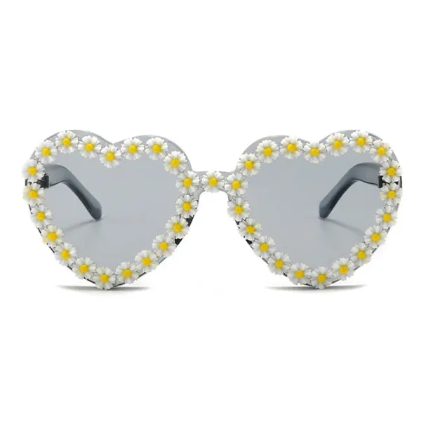 Sunglasses*Boogzel Clothing Daisy Heart Sunglasses