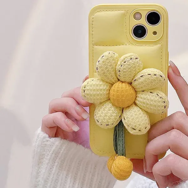 Iphone Cases*Boogzel Clothing Daisy Puffer iPhone Case Yellow