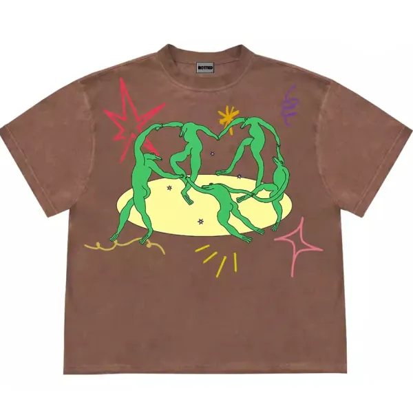 Aesthetic T-Shirts & Graphic Tees*Boogzel Clothing Dancing Aliens Graphic T-Shirt