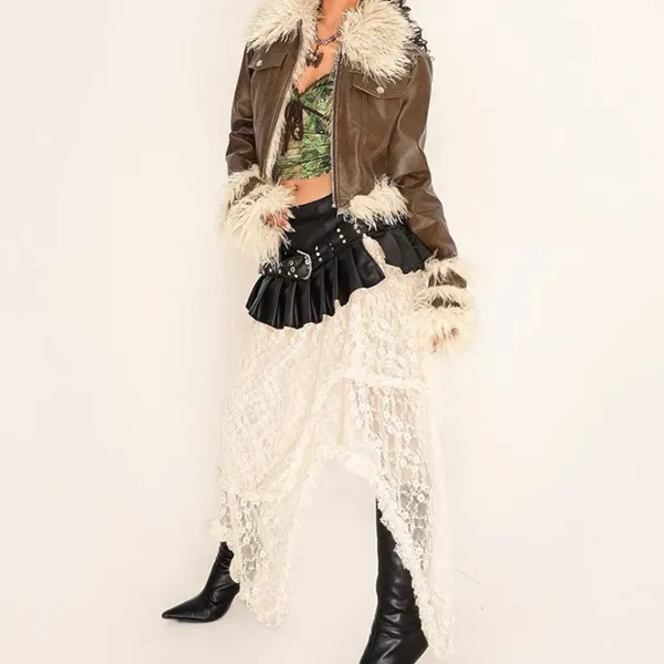 Skirts*Boogzel Clothing Danger Zone Leather Micro Skirt Black