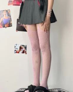 Other*Boogzel Clothing Dangerous Pretty Suspender Tights