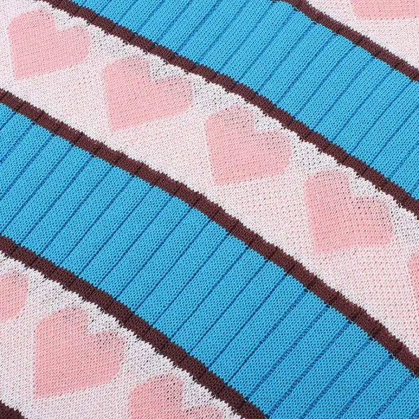 Knit Vests*Boogzel Clothing Danish Pastel Aesthetic Vest Pink/blue