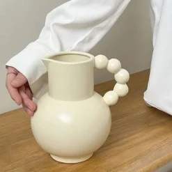 Flower Vases|Aesthetic Room Decor*Boogzel Clothing Danish Pastel Aesthetic Vase Beige