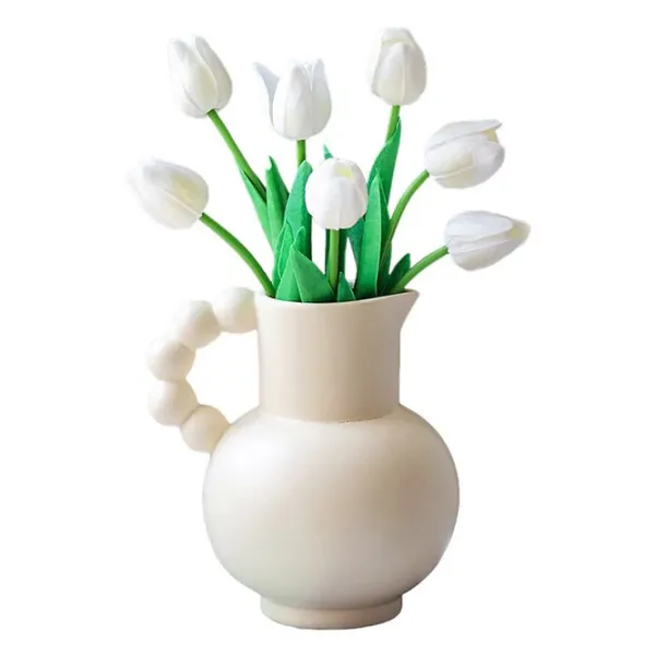 Flower Vases|Aesthetic Room Decor*Boogzel Clothing Danish Pastel Aesthetic Vase Beige