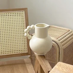 Flower Vases|Aesthetic Room Decor*Boogzel Clothing Danish Pastel Aesthetic Vase Beige