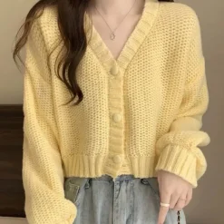 Knit Cardigans*Boogzel Clothing Danish Pastel Cropped Cardigan