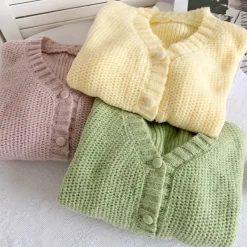Knit Cardigans*Boogzel Clothing Danish Pastel Cropped Cardigan