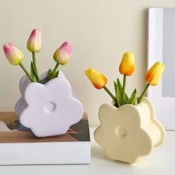 Flower Vases|Aesthetic Room Decor*Boogzel Clothing Danish Pastel Flower Shaped Vase