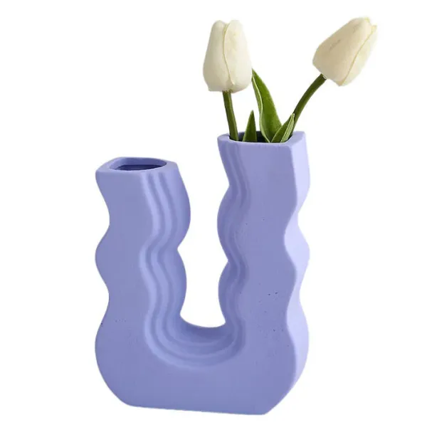 Flower Vases|Aesthetic Room Decor*Boogzel Clothing Danish Pastel Wave Flower Vase