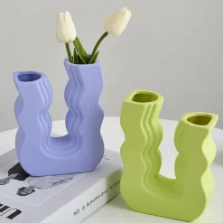 Flower Vases|Aesthetic Room Decor*Boogzel Clothing Danish Pastel Wave Flower Vase
