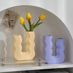 Flower Vases|Aesthetic Room Decor*Boogzel Clothing Danish Pastel Wave Flower Vase