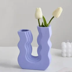 Flower Vases|Aesthetic Room Decor*Boogzel Clothing Danish Pastel Wave Flower Vase