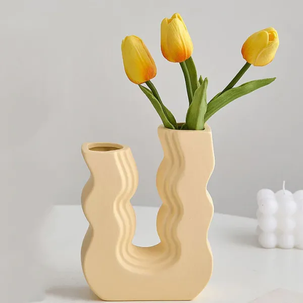 Flower Vases|Aesthetic Room Decor*Boogzel Clothing Danish Pastel Wave Flower Vase