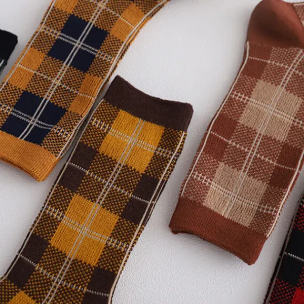 Socks*Boogzel Clothing Dark Academia Plaid Socks