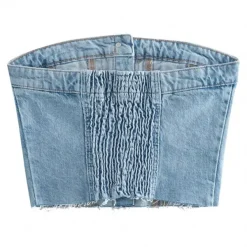 Y2K Tops|Corset Tops*Boogzel Clothing Denim Corset Top Blue