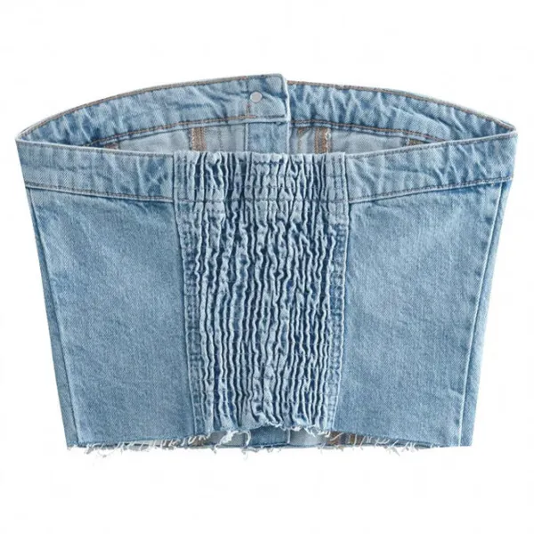 Y2K Tops|Corset Tops*Boogzel Clothing Denim Corset Top Blue