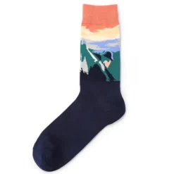 Socks*Boogzel Clothing Despair Munch Socks Pink/blue