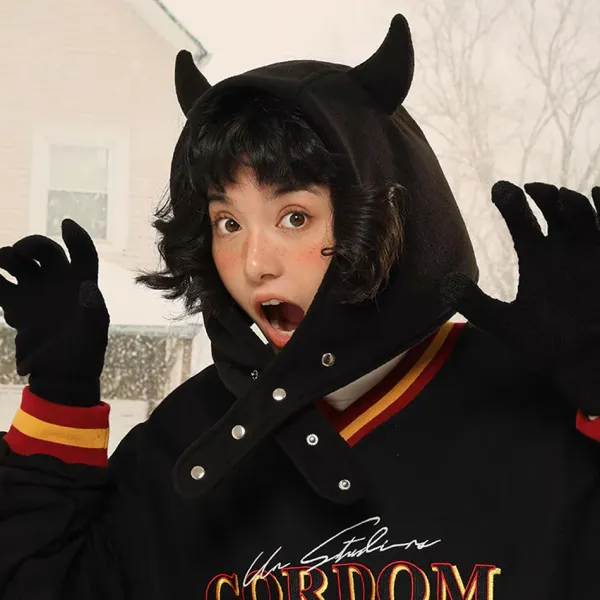 Hats*Boogzel Clothing Devil Horns Hood Hat