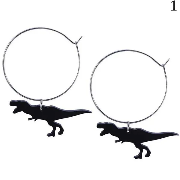 Earrings*Boogzel Clothing Dino Hoop Earrings