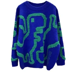 Sweaters*Boogzel Clothing Dinosaur Fuzzy Sweater