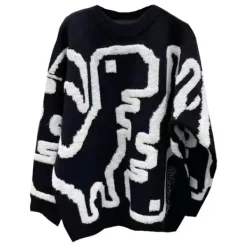 Sweaters*Boogzel Clothing Dinosaur Fuzzy Sweater
