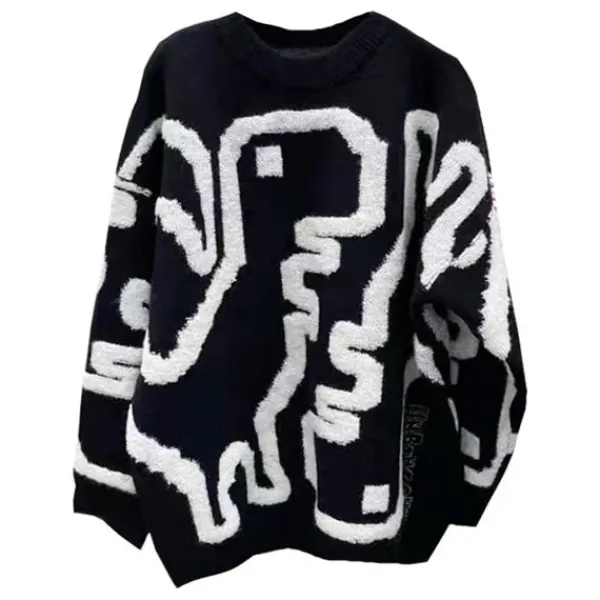 Sweaters*Boogzel Clothing Dinosaur Fuzzy Sweater
