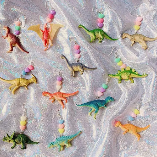 Earrings*Boogzel Clothing Dinosaurs Earrings