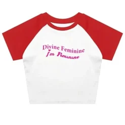 Y2K Tops|Aesthetic T-Shirts & Graphic Tees*Boogzel Clothing Divine Feminine Baby Tee