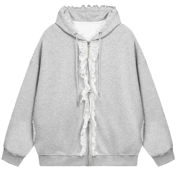 Hoodies*Boogzel Clothing Divine Feminine Coquette Ruffle Hoodie