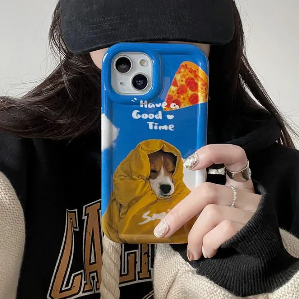 Iphone Cases*Boogzel Clothing Dog & Pizza iPhone Case