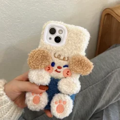 Iphone Cases*Boogzel Clothing Dog Fuzzy iPhone Case Beige