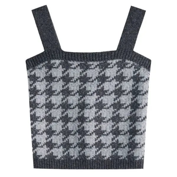 Sweaters*Boogzel Clothing Dogtooth Check Top & Sweater Co-Ord