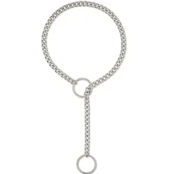 Necklaces & Chokers*Boogzel Clothing Double Ring Drop Chain Necklace Silver