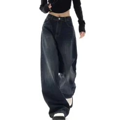 Jeans*Boogzel Clothing Downtown Girl Baggy Jeans Black