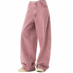 Jeans*Boogzel Clothing Dust Skater Girl Loose Jeans Pink