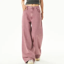 Jeans*Boogzel Clothing Dust Skater Girl Loose Jeans Pink