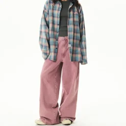 Jeans*Boogzel Clothing Dust Skater Girl Loose Jeans Pink