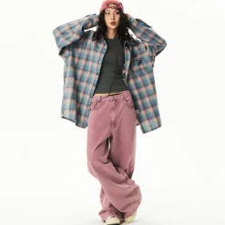 Jeans*Boogzel Clothing Dust Skater Girl Loose Jeans Pink