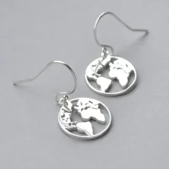 Earrings*Boogzel Clothing Earth Outline Earrings