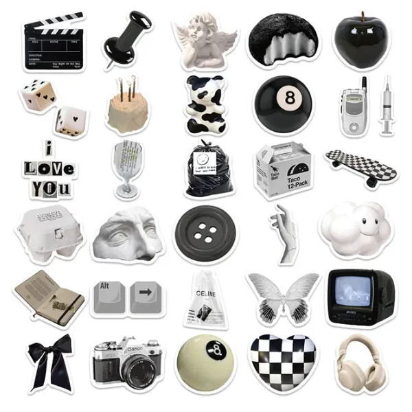 Aesthetic Room Decor*Boogzel Clothing E-girl Aesthetic Sticker Pack