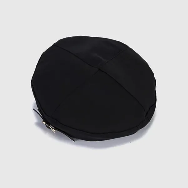 Hats*Boogzel Clothing E-girl Heart Buckle Beret Black