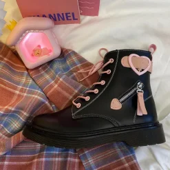 Classics|Boots / Platform Boots*Boogzel Clothing Emo Aesthetic Boots Black/pink
