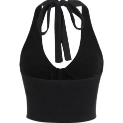 Y2K Tops|Crop Tops*Boogzel Clothing Emo Aesthetic Halter Top Black
