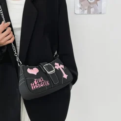 Bags & Purses*Boogzel Clothing Emo Girl Baguette Bag Black