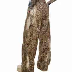 Pants & Trousers*Boogzel Clothing Faded Leopard Print Wide-Leg Trousers Brown