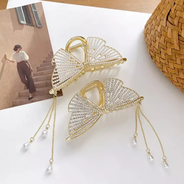 Hair Accessories*Boogzel Clothing Fairy Aesthetic Butterfly Hair Claw Gold