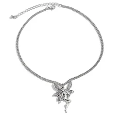 Necklaces & Chokers*Boogzel Clothing Fairy Aesthetic Pendant Necklace Silver